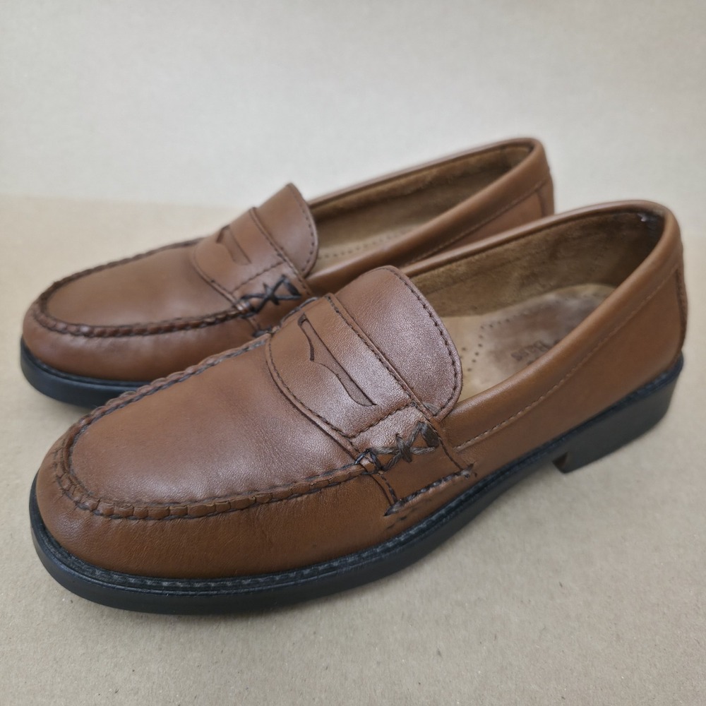 Bass Weejuns (Sz 5.5) Katherine II Penny Loafers Women's Brown Dress Shoes